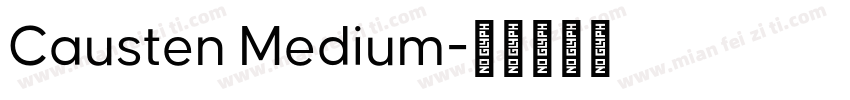 Causten Medium字体转换